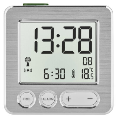 BUDZIK CYFROWY RADIOBUDZIK TFA DOSTMANN DIGITAILER 60.2545.54 BIAŁY