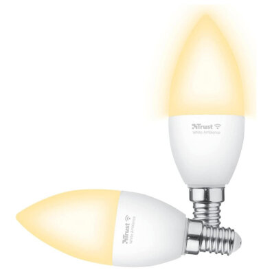 INTELIGENTNA ŻARÓWKA LED WIFI TRUST CANDLE WHITE AMBIENCE E14 2 SZTUKI