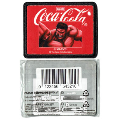NASZYWKA TERMOAKTYWANA NAPRASOWANKA COCA-COLA MARVEL HULK 