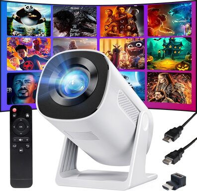 PRZENOŚNY PROJEKTOR RZUTNIK 1080p Full HD OBROTOWY iOS/PC/TV YOTON Y4