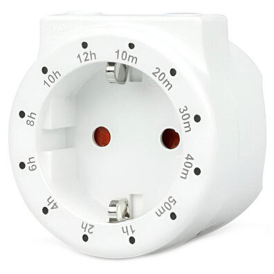 GNIAZDKO ELEKTRONICZNY PROGRAMATOR Z TIMEREM GARZA 400612G 10 MIN-12 GODZIN
