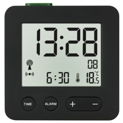 BUDZIK CYFROWY RADIOBUDZIK TFA DOSTMANN DIGITAILER 60.254.01 CZARNY