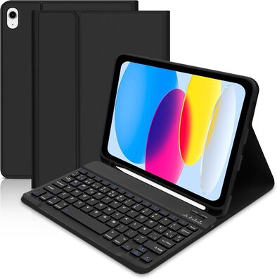ETUI CASE KLAWIATURA BLUETOOTH IPAD 10GEN 2022 CZARNY UKŁ HISZPAŃSKI