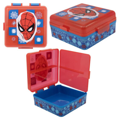 PUDEŁKO ŚNIADANIOWE LUNCHBOX Z MOTYWEM SPIDERMANA 3 PRZEGRÓDKI