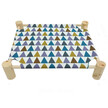 MATA WISZĄCA DLA GRYZONI Z TKANINĄ W GEOMETRYCZNY WZÓR KERBL 38X38CM !OPIS! (1)