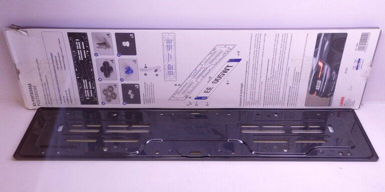 METALOWA RAMKA DO TABLICY REJESTRACYJNEJ TYLNEJ LAMPA 535x125MM !OPIS! (3)