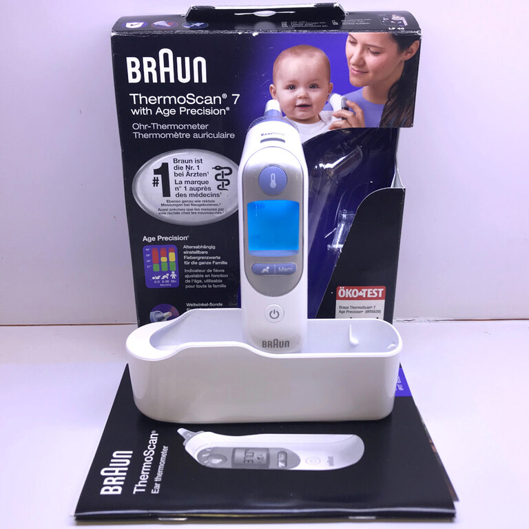 TERMOMETR ELEKTRONICZNY DO UCHA BRAUN Z AGE PRECISION !OPIS! (5)
