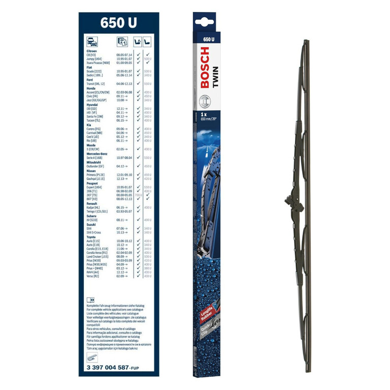 PIÓRO WYCIERACZKI PRZÓD BOSCH TWIN 650MM  3 397 004 567 650U CITROËN  (1)