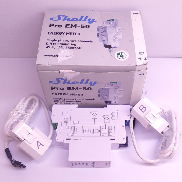 MIERNIK DWUKANAŁOWY JEDNOFAZOWY LICZNIK ENERGII WIFI/LAN SHELLY PRO EM-50 (5)